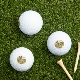 Funny Couple Face Custom Golf Balls Gift