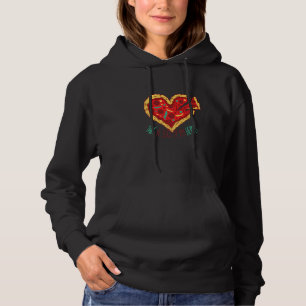 Funny Couple Love Relationship Pizza Heart Cooking Hoodie