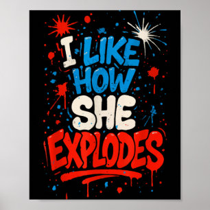 Funny Couple Matching 4th Of July Like How Poster