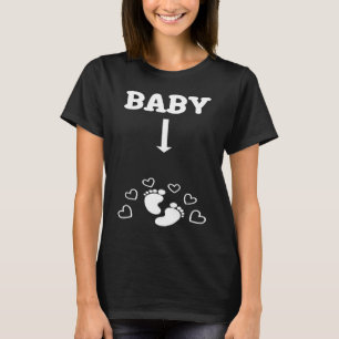 Funny Couple Matching Pregnancy Baby Announcement T-Shirt