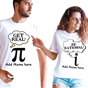 Funny Couple Pi day T-Shirt