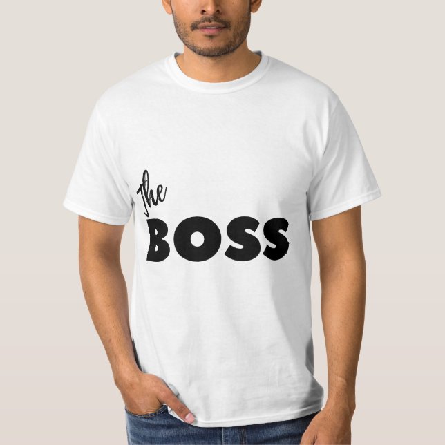 Funny Couple Shirt Boss Men (Front)