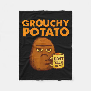 Funny Couple Sweet Tato &amp; Grouchy Tato  Fleece Blanket