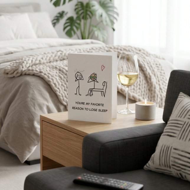 Funny Couples Card – Favourite Reason to Lose Slee (Creator Uploaded)