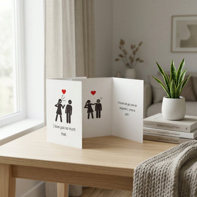 Funny Couples Card – Win an Argument Once a Year (Creator Uploaded)