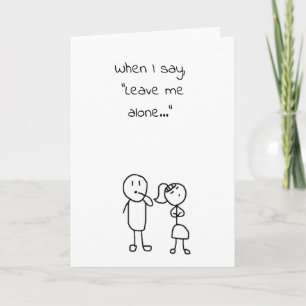 Funny Couple's Fighting and Make Up Card
