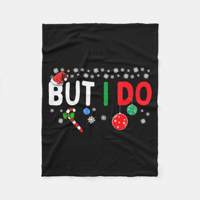 Funny Couples I Don't Do Matching Christmas Outfit Fleece Blanket (Front)