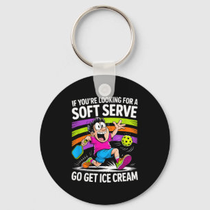 Funny court player saying for pickleball enthusias key ring