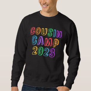 Funny COUSIN CAMP 2023 Grandma Sign Autographs Sle Sweatshirt