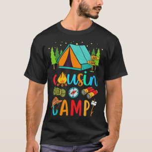 Funny Cousin Camp 2025 Family Vacation Summer Camp T-Shirt