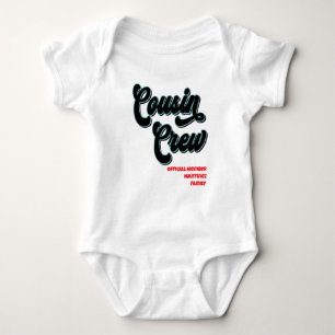 Funny Cousin Crew Official Family Reunion Baby Bodysuit