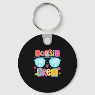 Funny cousin crew summer vacation trip beach key ring