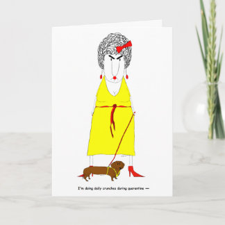 Funny COVID-19 Quarantine Greeting Card