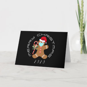 Funny Covid Christmas 2020 Gingerbread Man Card