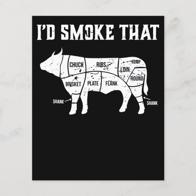 Funny Cow Bbq  Pit Master Gift Flyer (Front)