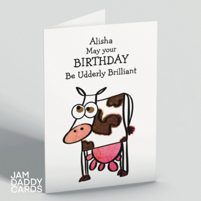 Funny Cow  Birthday Card (Creator Uploaded)