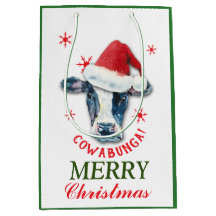 Funny Cow Cowabunga Christmas