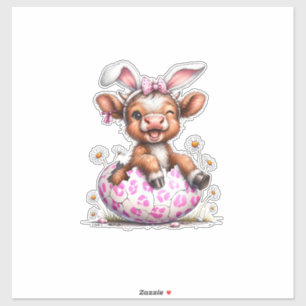 Funny Cow Easter Rabbit Cute Highland Cows Lover E