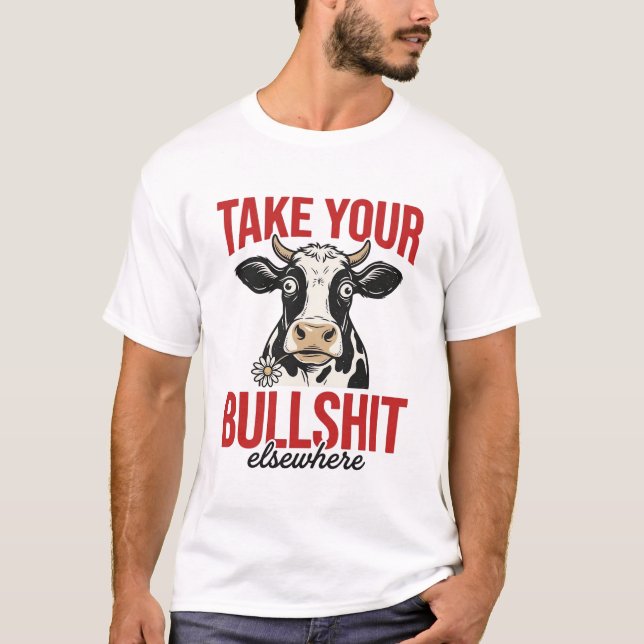 Funny Cow Elsewhere Vintage Shirt Design_ (Front)