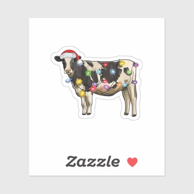 Funny Cow Farmer Cattle Christmas Lovers  (Sheet)