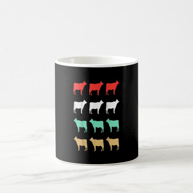 Funny Cow Gift Idea| Cow Animal Farm Gift Magic Mug (Center)