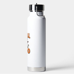 Funny Cow Grill And Moo Vintage T-Shirt Design_1 Water Bottle