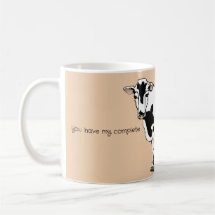 Funny cow humour coffee mug