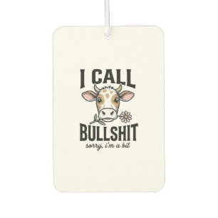 Funny Cow I Call Vintage Shirt Design_1 Car Air Freshener