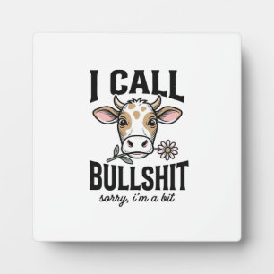 Funny Cow I Call Vintage Shirt Design_1 Plaque