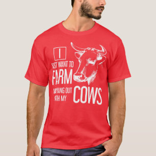 Funny Cow Lover Gift Farming Cow T-Shirt
