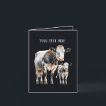 Funny cow lovers customisable  card<br><div class="desc">Funny cow lovers customisable Card</div>
