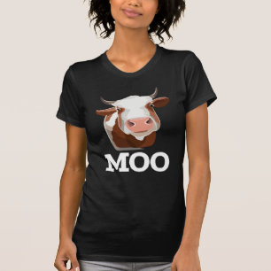 Funny Cow Moo Farm Animal Humour T-Shirt