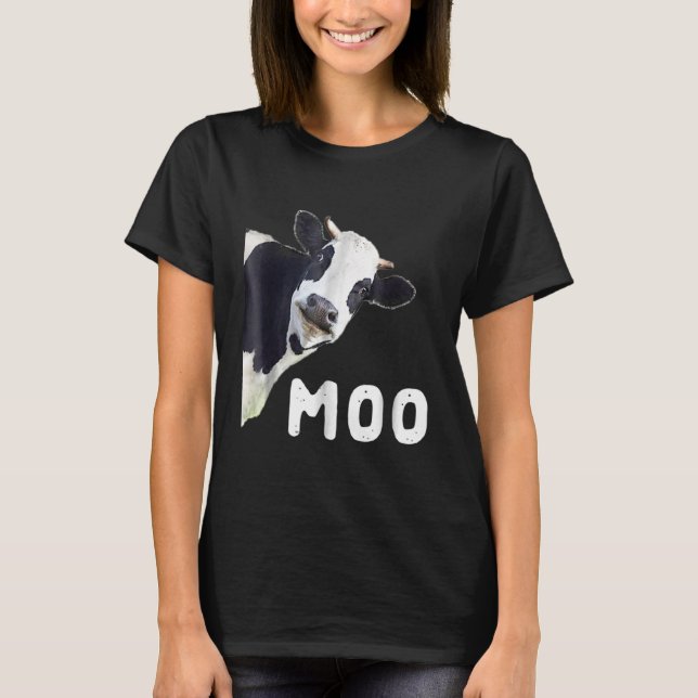 Funny Cow Moo T-Shirt (Front)