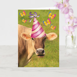Funny Cow MOOLICIOUS Birthday Card