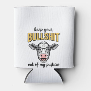 Funny Cow Pasture Vintage Shirt Design_1 Can Cooler