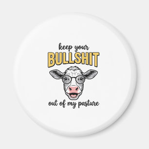 Funny Cow Pasture Vintage Shirt Design_1 Magnet