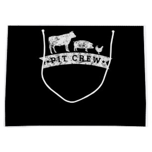 Funny Cow Pig Chicken Lovers Gift Funny BBQ Love Large Gift Bag