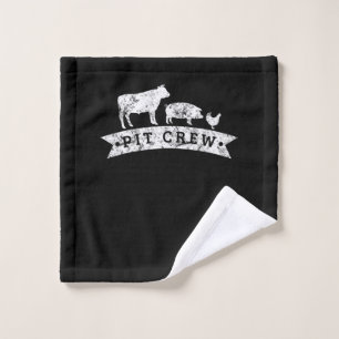 Funny Cow Pig Chicken Lovers Gift   Funny BBQ Love Wash Cloth