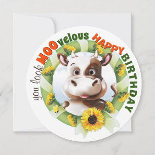 Funny Cow Pun Birthday