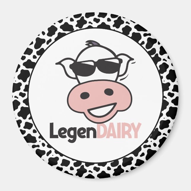 Funny Cow Pun Magnet (Front)