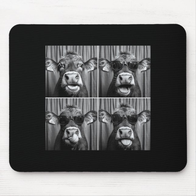 Funny Cow Sungles  Mouse Pad (Front)