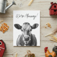 Funny Cow We're Mooving Moving Announcement