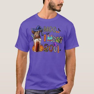 Funny Cow Witch Halloween Moo I Mean Boo - 13 T-Shirt