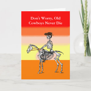 Funny cowboy birthday card