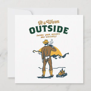 Funny Cowboy Drinking Whiskey