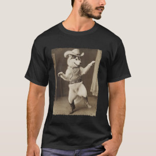 Funny Cowboy Meme Siberian Husky Cute Dog T-Shirt