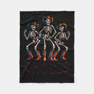 Funny Cowgirls Halloween Fleece Blanket