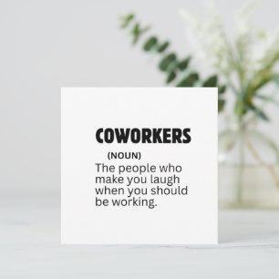 Funny Coworker Definition Sarcastic Office Humour Invitation