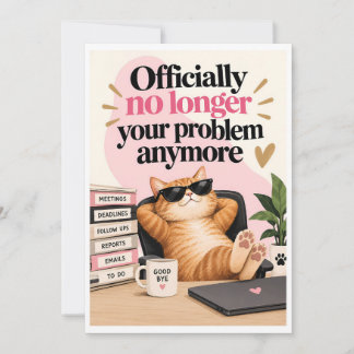 Funny Coworker Farewell | Sarcastic Office Humour Holiday Card