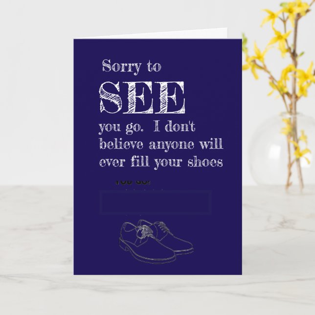 funny coworker leaving card (Yellow Flower)